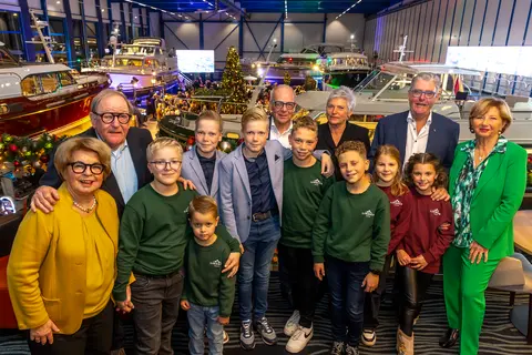 the Linssen family during the Linssen Yachts Boat Show in December 2023