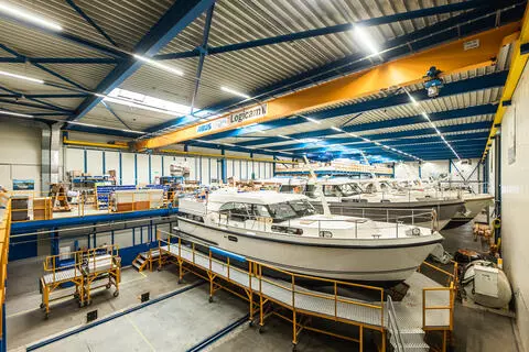 The better the product, the more sustainable. Linssen Yachts built on the Logicam production