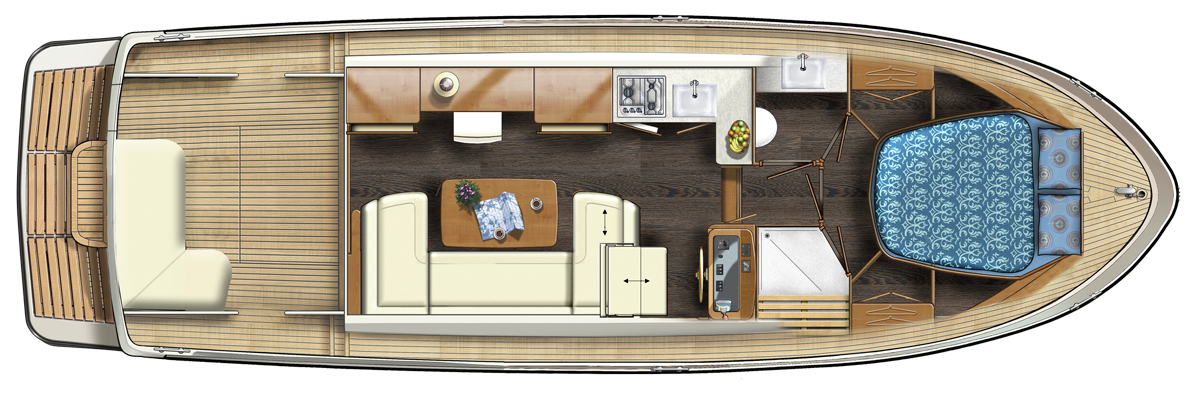 Linssen 35 SL Sedan layout