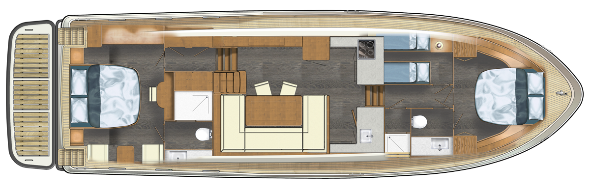 Linssen 55 SL AC Variotop layout 2