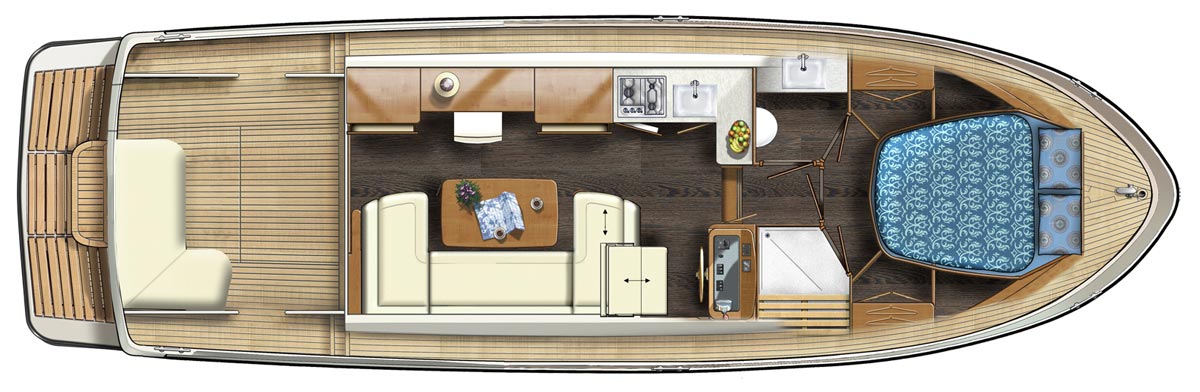 Linssen 35 SL Sedan layout