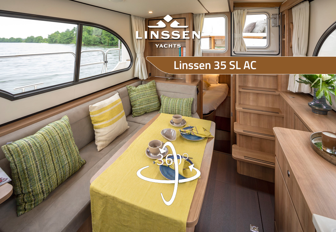 360 degree panorama of Linssen 35 SL AC