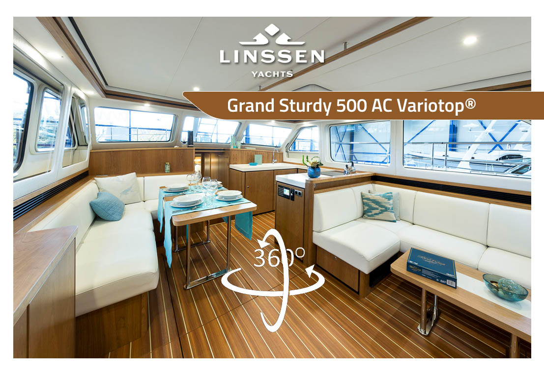 360 degree panorama of Linssen Grand Sturdy 500 AC Variotop®