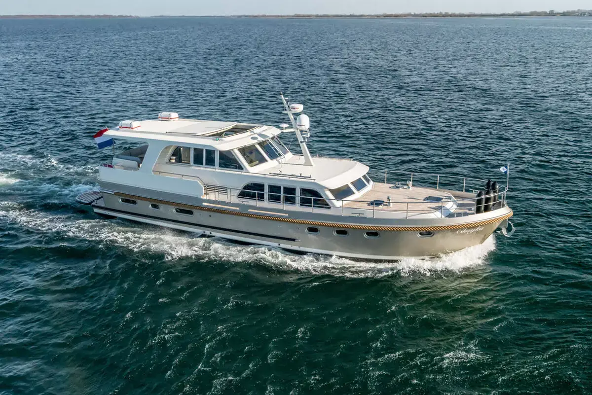 Jim Kramps yacht in the sea