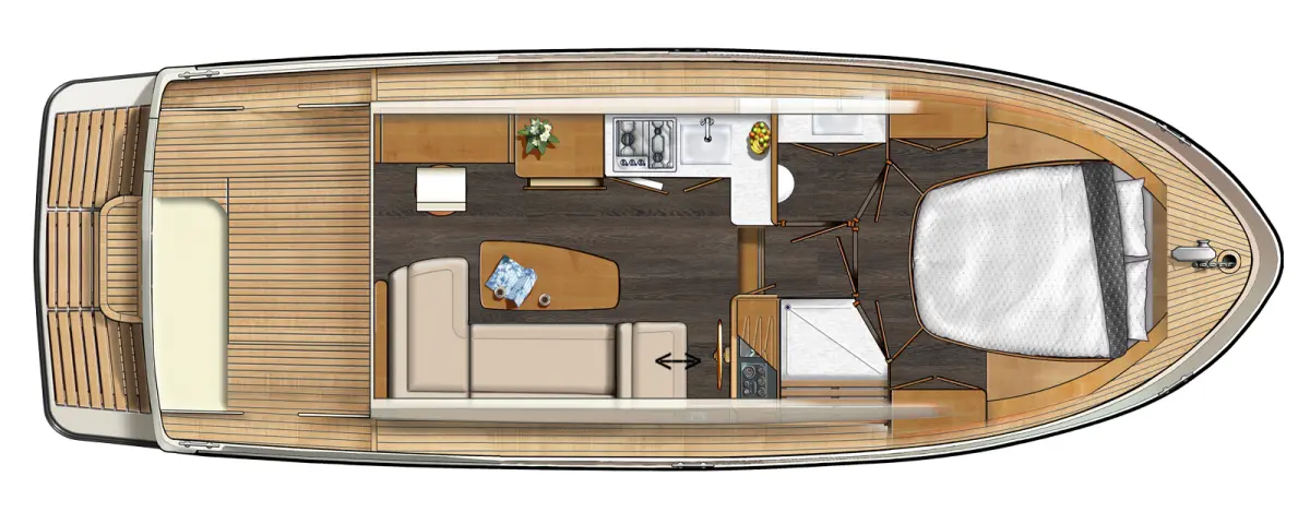 Layout gebruikte Linssen Grand Sturdy 30.0 Sedan ref 3707