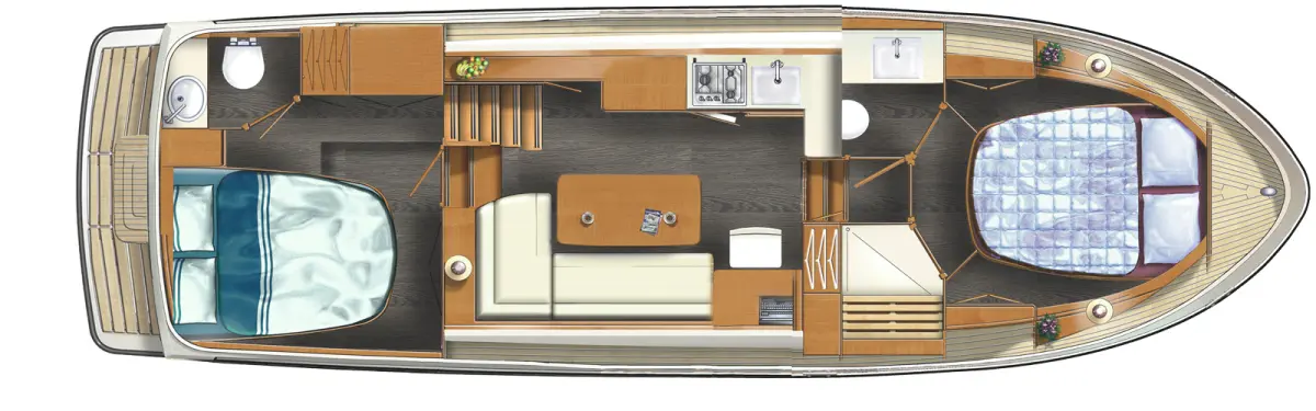 Linssen 35 SL AC Layout