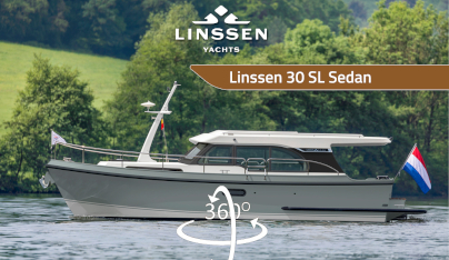 360 degree panorama of Linssen 30 SL Sedan