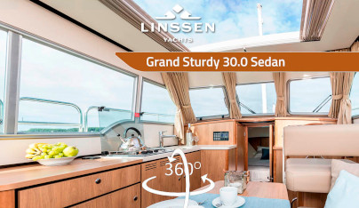 360 degree panorama of Linssen Grand Sturdy 30 Sedan