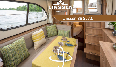 360 degree panorama of Linssen 35 SL AC