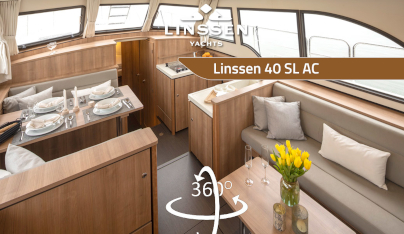 360 degree panorama of Linssen 40 SL AC