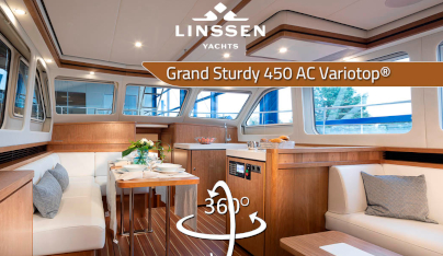 360 degree panorama of Linssen Grand Sturdy 450 AC Variotop