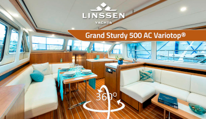 360 degree panorama of Linssen Grand Sturdy 500 AC Variotop